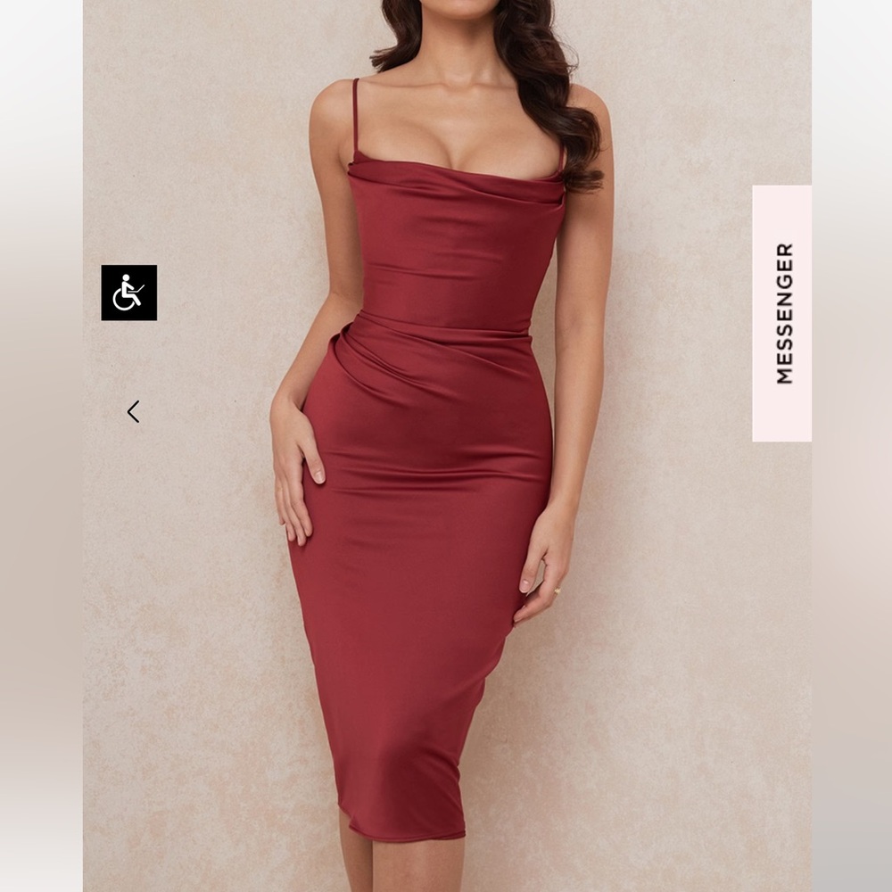 House of CB | Red Corset Dress